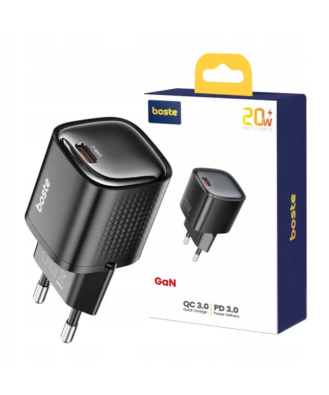 Boste greitasis sieninis įkroviklis USB-C 20W universalus QC PD