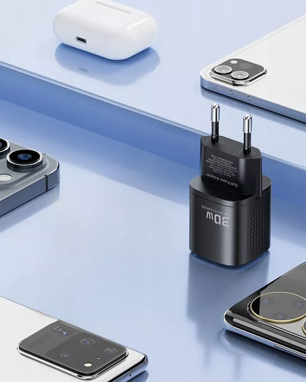 Boste greitasis tinklo įkroviklis USB-C 30W universalus QC PD galingas