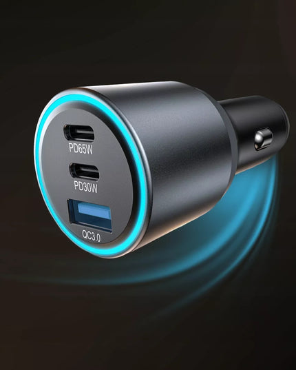 BOSTE greitas galingas automobilinis įkroviklis USB-A USB-C 95W universalus QC PD