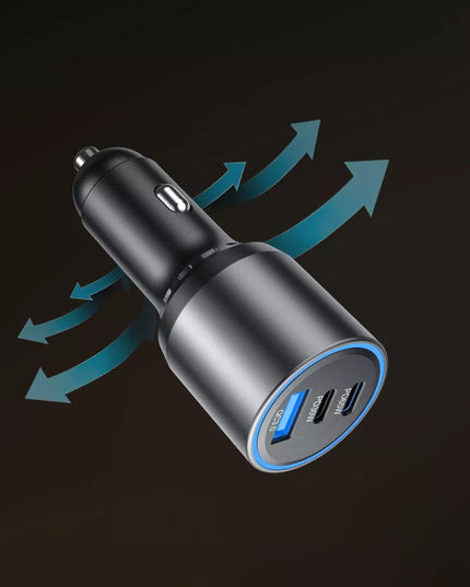 BOSTE greitas galingas automobilinis įkroviklis USB-A USB-C 95W universalus QC PD