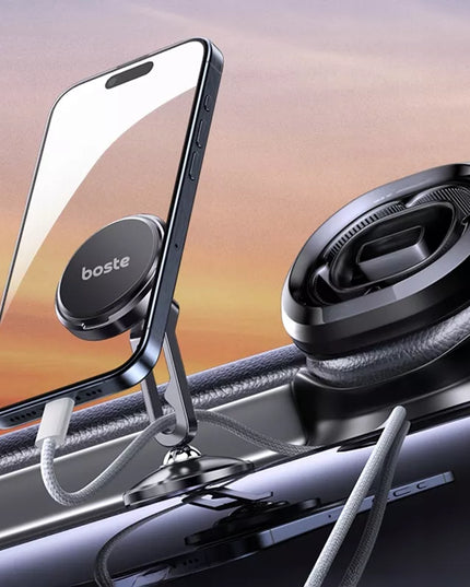BOSTE magnetinis automobilinis telefono laikiklis stiprus stabilus ant prietaisų skydelio