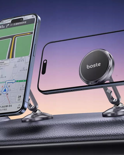 BOSTE magnetinis automobilinis telefono laikiklis stiprus stabilus ant prietaisų skydelio