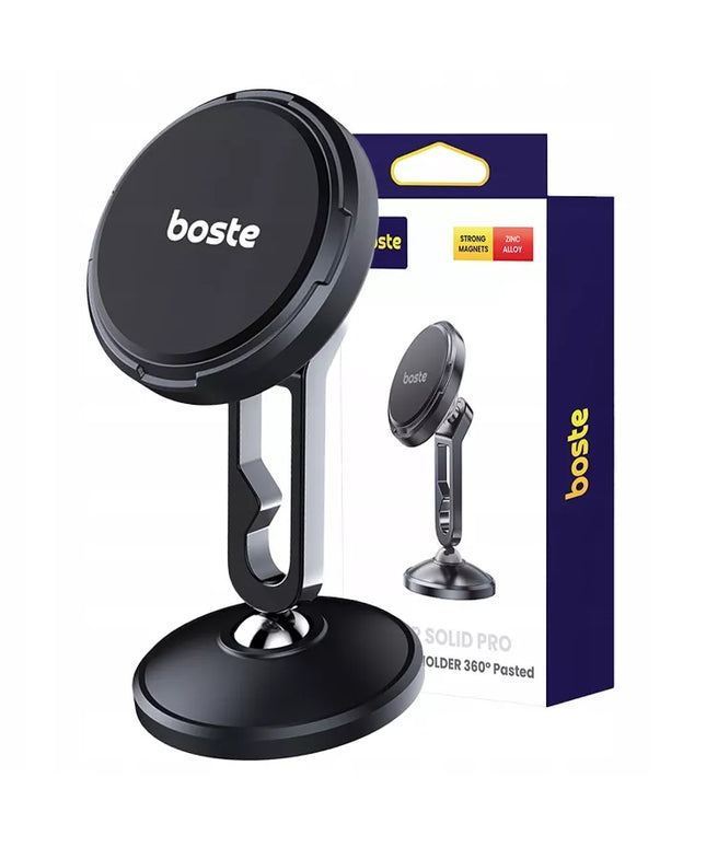 BOSTE MAGNETINIS AUTOMOBILINIS TELEFONO LAIKIKLIS STIPRUS STABILUS ANT PRIETAISŲ SKDELIO