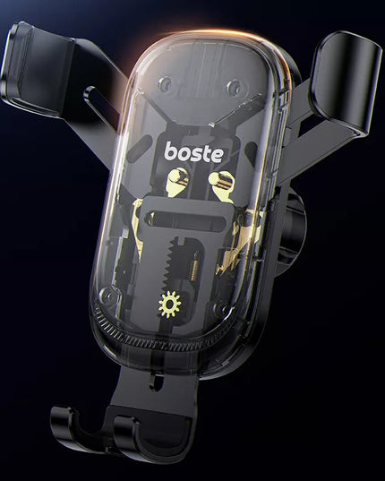 BOSTE gravitacinis automobilinis telefono laikiklis į ventiliacijos groteles, stabilus ir tvirtas