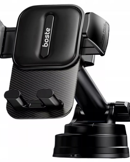BOSTE STABILUS AUTOMOBILINIS LAIKIKLIS TELEFONUI ANT GROTELIŲ ANT PRIETAISŲ SKYDELIO AR ANT STIKLO RINKINYS