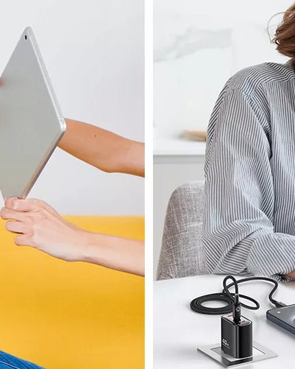 BOSTE universalus tinklo įkroviklis telefonui 2xUSB-C USB-A 40W GaN - CE
