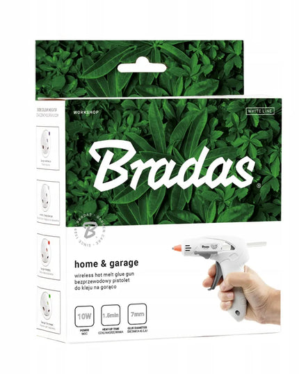 BRADAS belaidis klijų pistoletas 7 mm 10 W