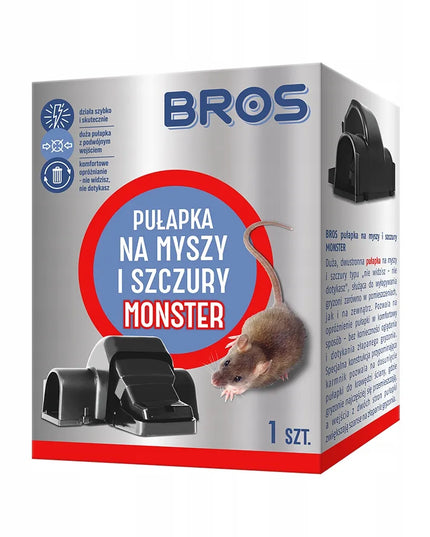 BROS MONSTER spąstai pelėms ir žiurkėms, 1 vnt.