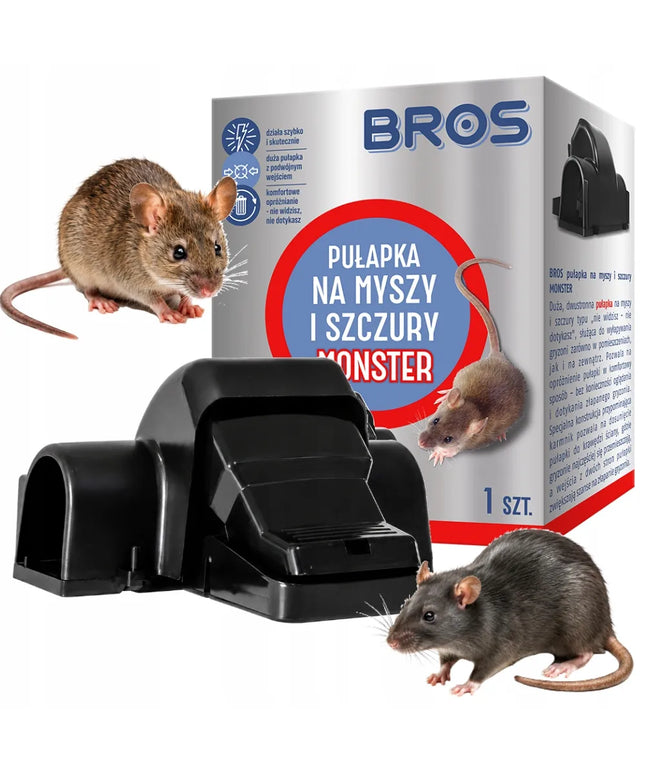 BROS MONSTER spąstai pelėms ir žiurkėms, 1 vnt.