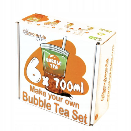 BUBBLE TEA - Puodelių ir šiaudelių rinkinys 6 x 700ml MĖLYNĖ, AGRĪSTAS, CITRINA, BRAŠKĖ