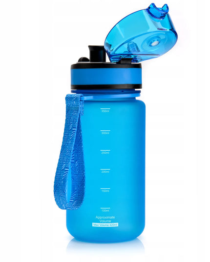 Meteor 350 ml mėlynas „Tritan“ gertuvė su sieteliu, snapeliu ir rankena, be BPA
