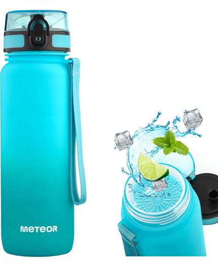 „Meteor“ vandens gertuvė 800 ml iš „Tritan“ su sieteliu, snapeliu ir dirželiu, be BPA