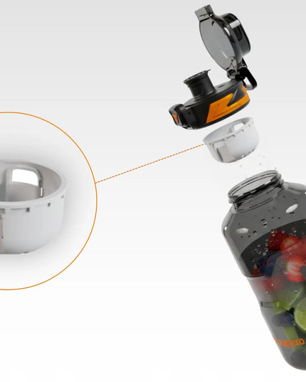 SUPERO TKK1021 sportinė vandens gertuvė iš „Tritan“, 1,5 l, su snapeliu