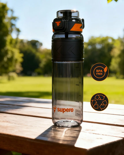 SUPERO TKK1020 sportinė Tritan gertuvė su šiaudeliu, 1 l, be BPA