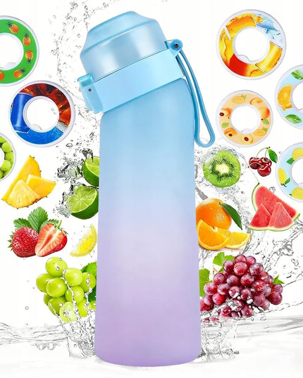 Aromatinis vandens buteliukas „Physiq“ su 7 aromatiniais žiedais, 650 ml