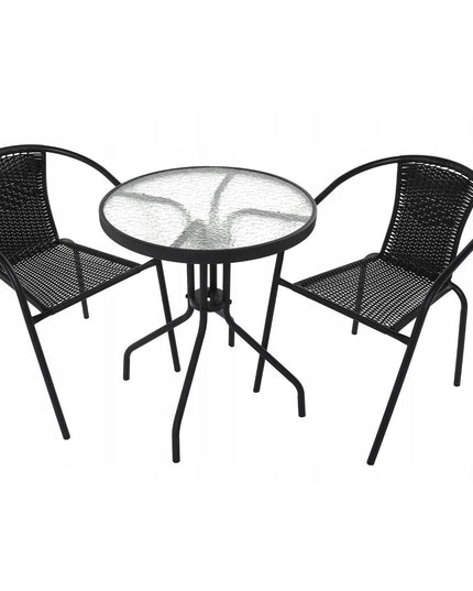 Balkono, sodo staliukas ir kėdės