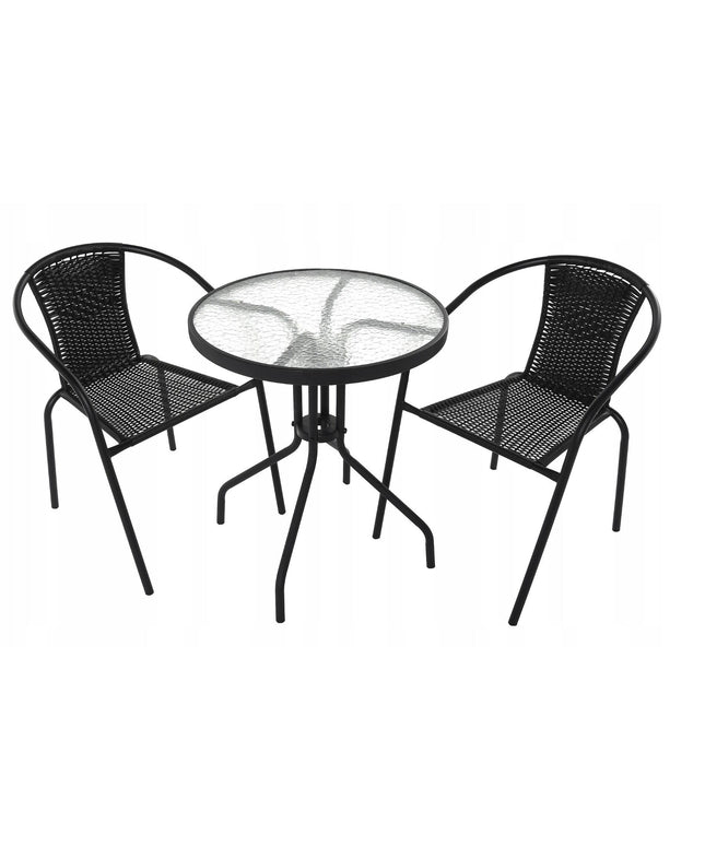 Balkono, sodo staliukas ir kėdės