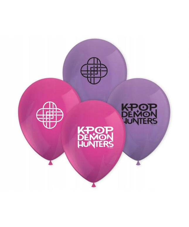„Procos“ „K-POP DEMON HUNTERS“ balionai, rožiniai ir violetiniai, 8 vnt.