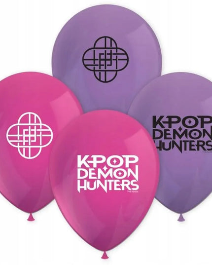 „Procos“ „K-POP DEMON HUNTERS“ balionai, rožiniai ir violetiniai, 8 vnt.
