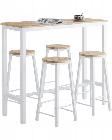 Baro stalas su kėdėmis, komplektas, 120x100x40cm