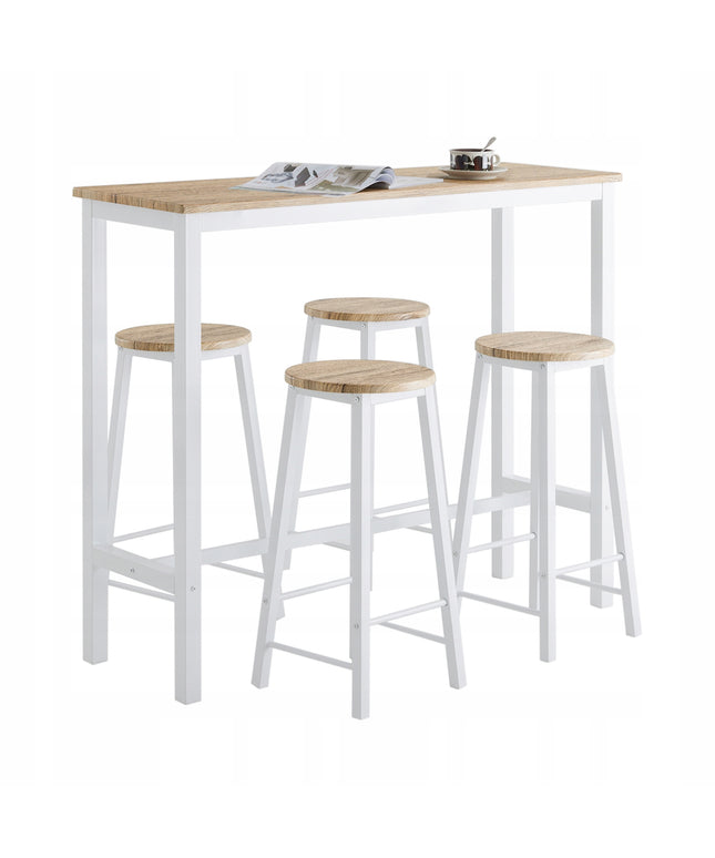 Baro stalas su kėdėmis, komplektas, 120x100x40cm