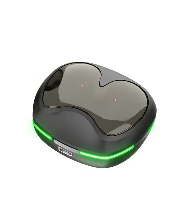 Belaidės ausinės, atsparios vandeniui, juodos