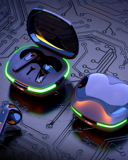 Belaidės ausinės, atsparios vandeniui, juodos