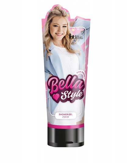 Bella Style Rožinis Dovanų Rinkinys 3 Kosmetikos Priemonės: Putos, Kūno Želė, Kvepalai