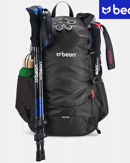 Beon Kalnų Žygio Kuprinė, 30L, Vyrams ir Moterims, Tvirta, Juoda