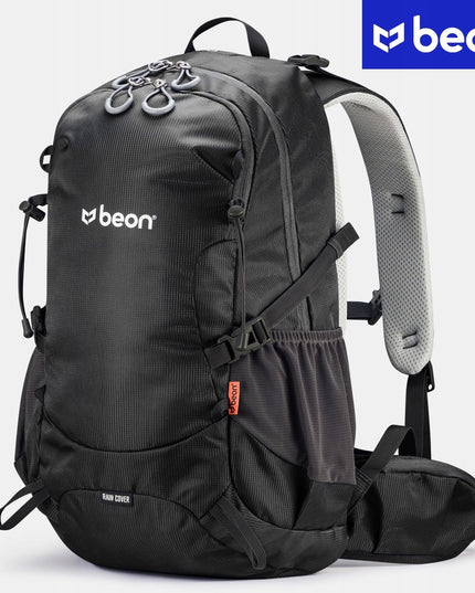 Beon Kalnų Žygio Kuprinė, 30L, Vyrams ir Moterims, Tvirta, Juoda