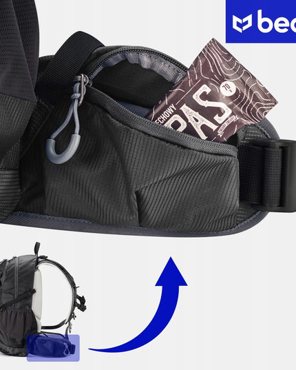 Beon Kalnų Žygio Kuprinė, 30L, Vyrams ir Moterims, Tvirta, Juoda