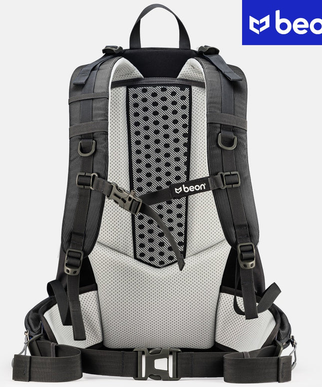 Beon Kalnų Žygio Kuprinė, 30L, Vyrams ir Moterims, Tvirta, Juoda