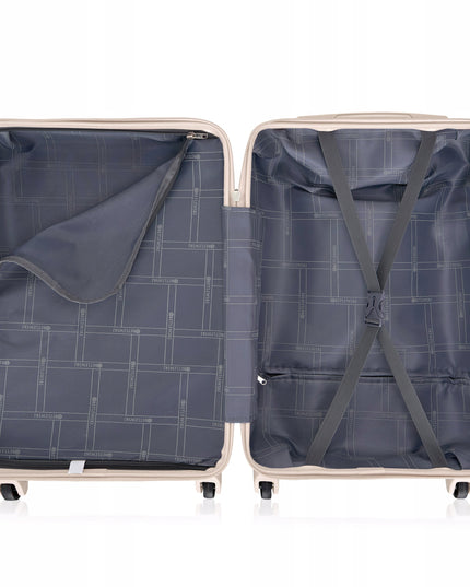 Mažas rankinis lagaminas kelionei, su ratukais, saugiu derinamo užraktu, Betlewski