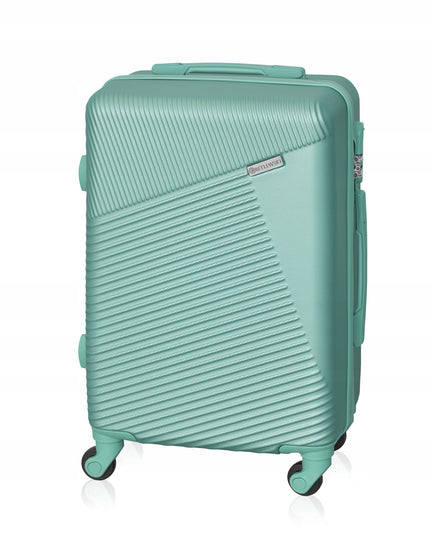 Betlewski Nedidelis kabininis lagaminas su ratukais, kombinuotu užraktu ir teleskopine rankena