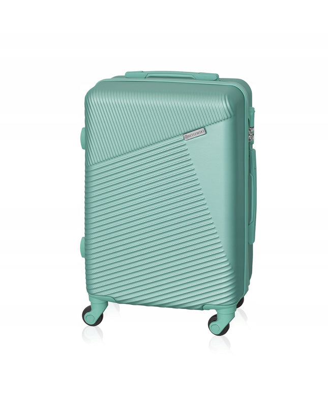 Betlewski Nedidelis kabininis lagaminas su ratukais, kombinuotu užraktu ir teleskopine rankena