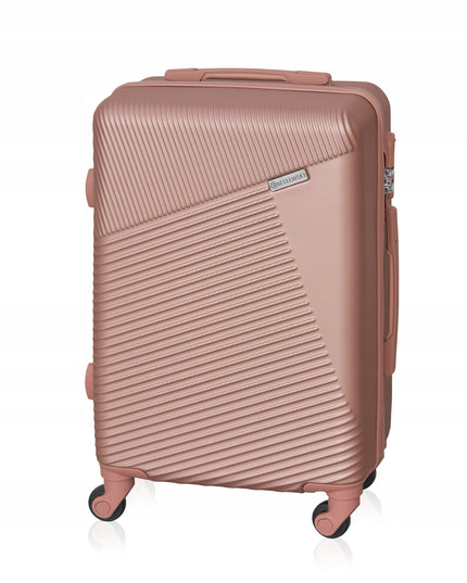 Betlewski Mažas rankinio bagažo lagaminas ant ratukų su saugiu kodiniu užraktu