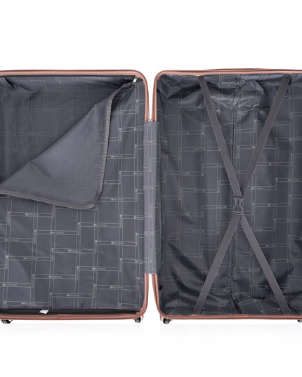 Kelioninis lagaminas su ratukais, skirtas bagažui, su kombinuoto užrakto užtrauktuku ir rankena Betlewski