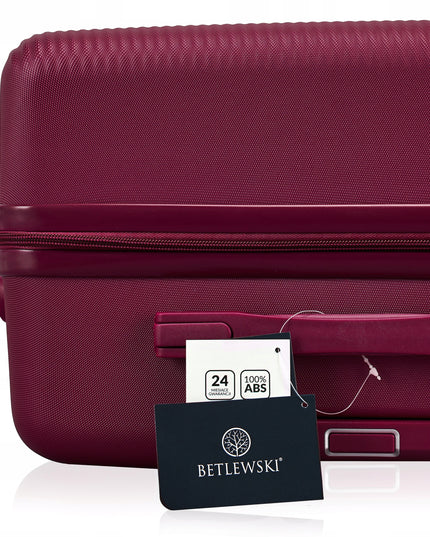 Betlewski Vidutinio dydžio rankinis kelioninis lagaminas su ratukais, skirtas komandiruotėms.