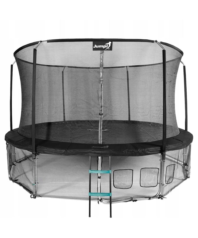Saugus batutas Jumpi Maxy Comfort 14FT 435 cm su tinkleliu ir kopėčiomis