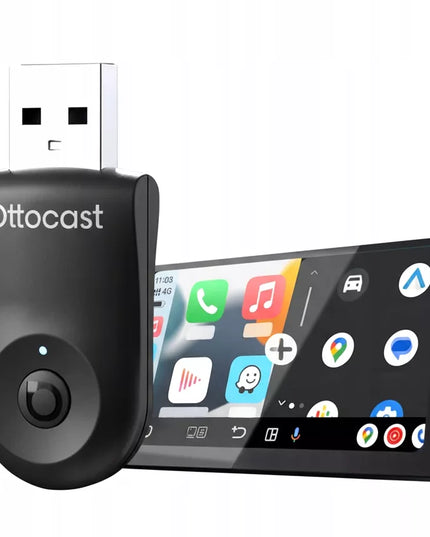 Belaidis adapteris Ottocast Mini 2w1 CarPlay / Android Auto CA505-T