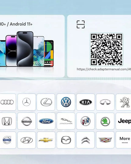 Belaidis „Ottocast Mini“ adapteris automobiliui su „CarPlay“ ir „Android Auto“