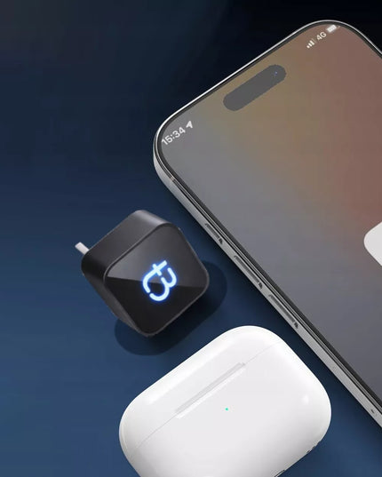 Belaidis adapteris Tradebit TB CUBE USB-C CarPlay / Android Auto, juodas
