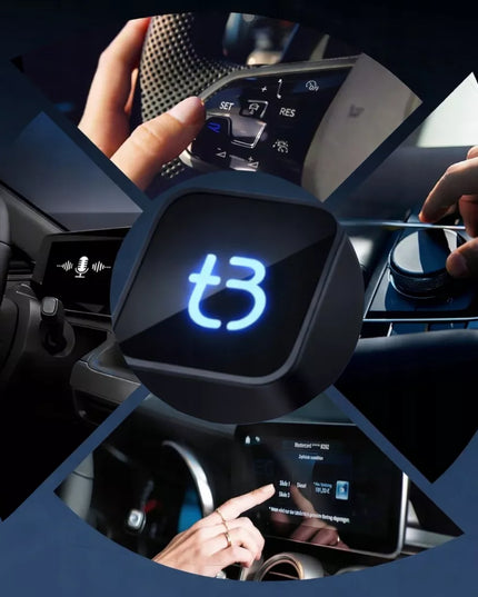 Belaidis adapteris Tradebit TB CUBE USB-C CarPlay / Android Auto, juodas