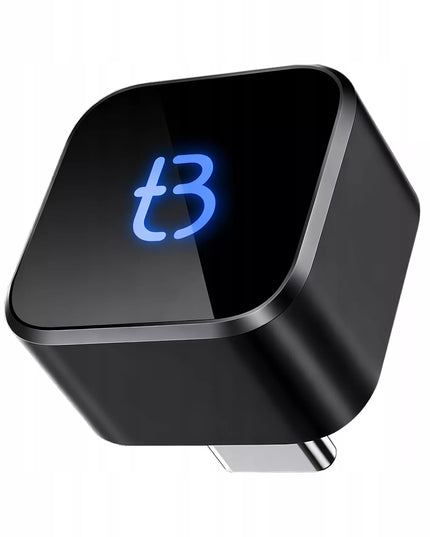 Belaidis adapteris Tradebit TB CUBE USB-C CarPlay / Android Auto, juodas