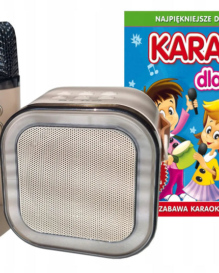 Belaidis karaoke garsiakalbis LK Avalon, 2 mikrofonai ir lenkiškos dainos vaikams