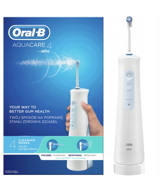 Belaidis burnos irigatorius Oral-B AquaCare 4, baltas