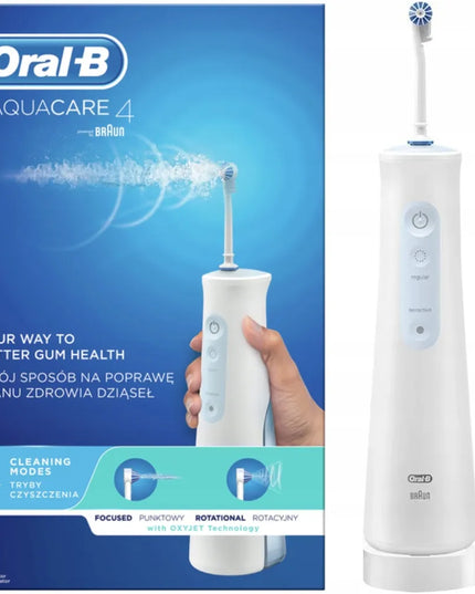 Belaidis burnos irigatorius Oral-B AquaCare 4, baltas