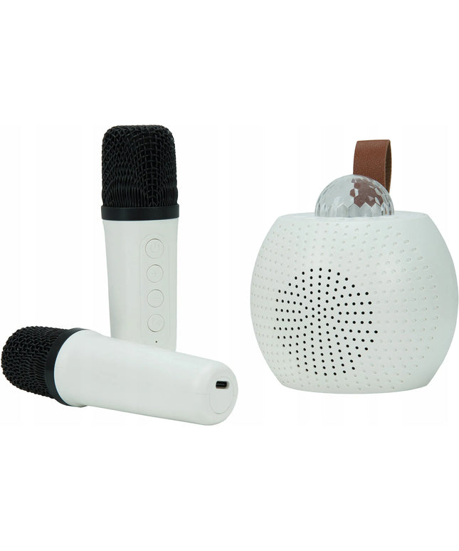 Belaidė karaoke sistema MusicMate MM-SC150 GleamStar su 2 mikrofonais
