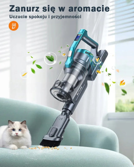 Belaidis vertikalusis dulkių siurblys „Buture VC60“, mėlynas, 450 W, 38 kPa