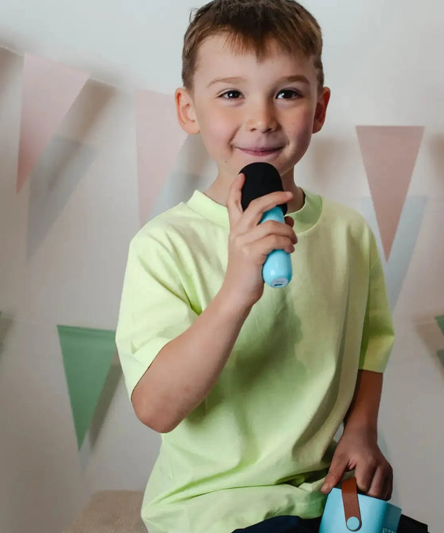 „Lalarma Sky Blue“ belaidis karaoke rinkinys, mėlynas
